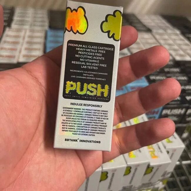 PUSH THC cartridges